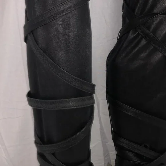 Actual RUNWAY Rare ❤️Nicholas Kirkwood X Rodarte Over Knee Thigh High Heel Boots - Picture 5 of 17